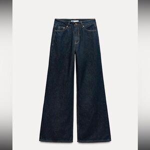 Zara high rise wide leg jeans. New with tags.
